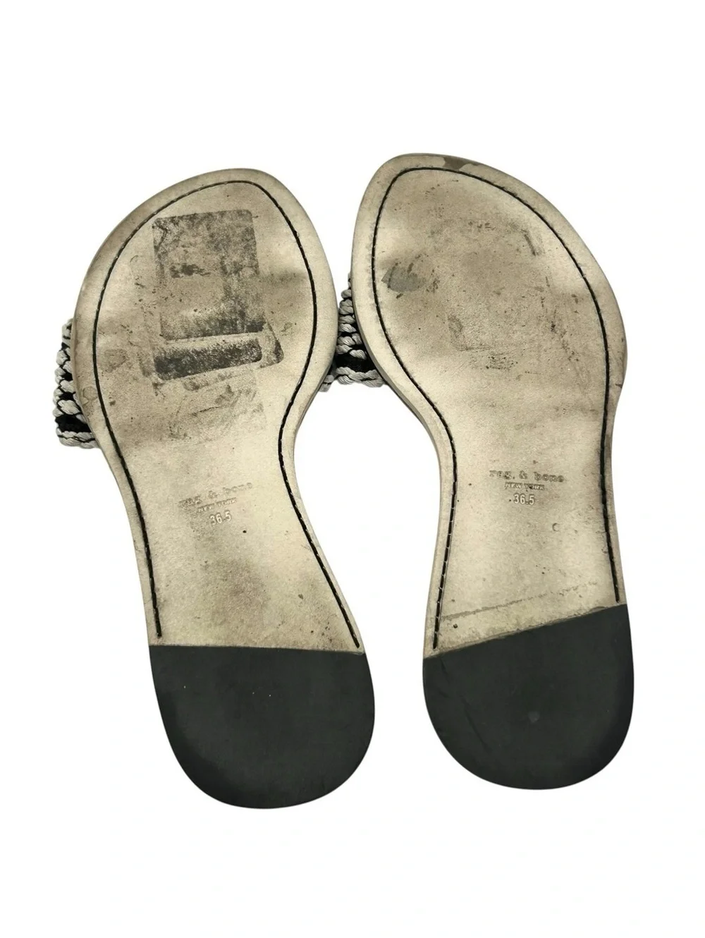 RAG & BONE Women's Black Melrose Slides Size US 6